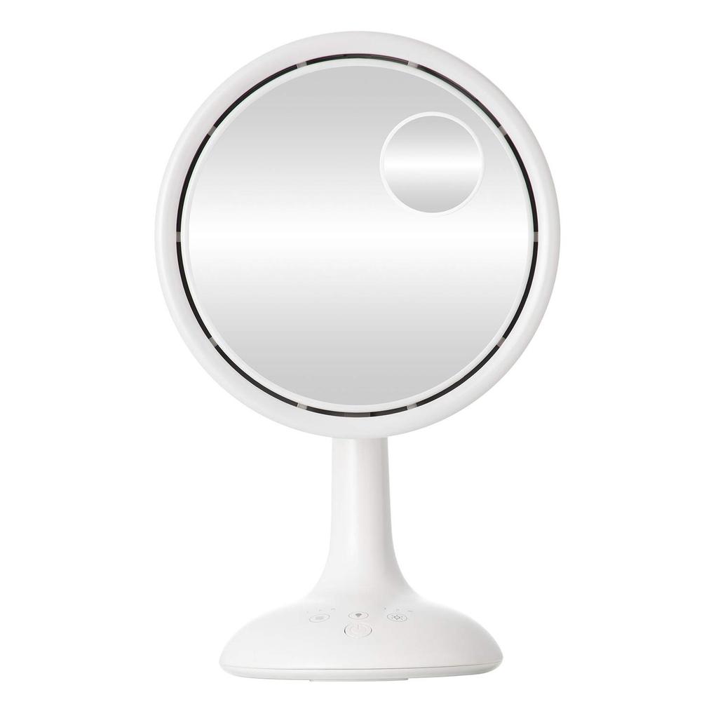 YAMAZEN YDS-CM30(W) Rechargeable Desk Fan with Mirror Fan and LED Light