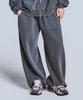 TEN PAST SEVEN Vintage Washed Pigment Wide Pants - Charcoal