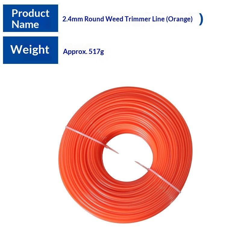 Applicable Lawn Mower Mowing Rope Round 1.6 Blue/green/orange Round 100m Lawn Rope