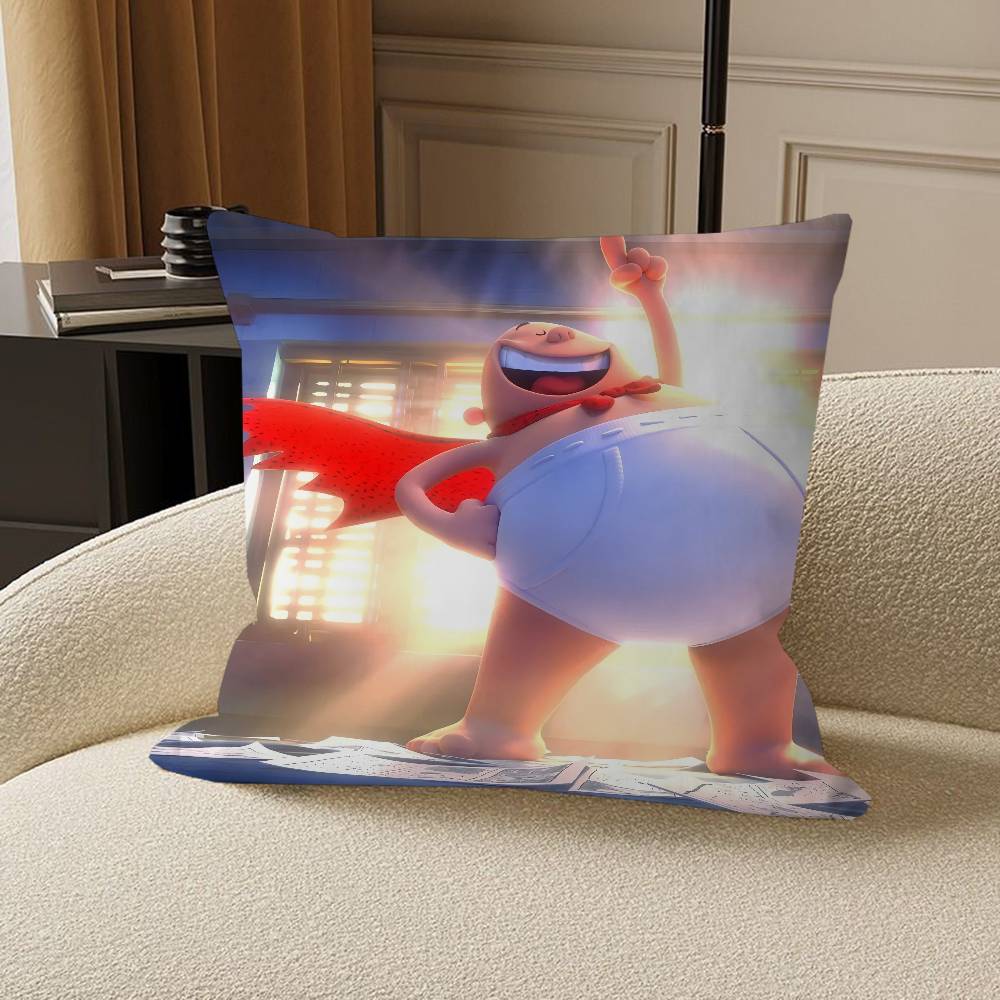 

C-Captain U-Underpants Cushion Cover 30x50 Polyester Sofa Cushions Decorative Throw Pillows Home Decoration Pillowcover 12x12Inch