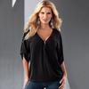 Stylish Plus Size Women Summer Chiffon Tank Top T-shirt Perfect For Casual Outings