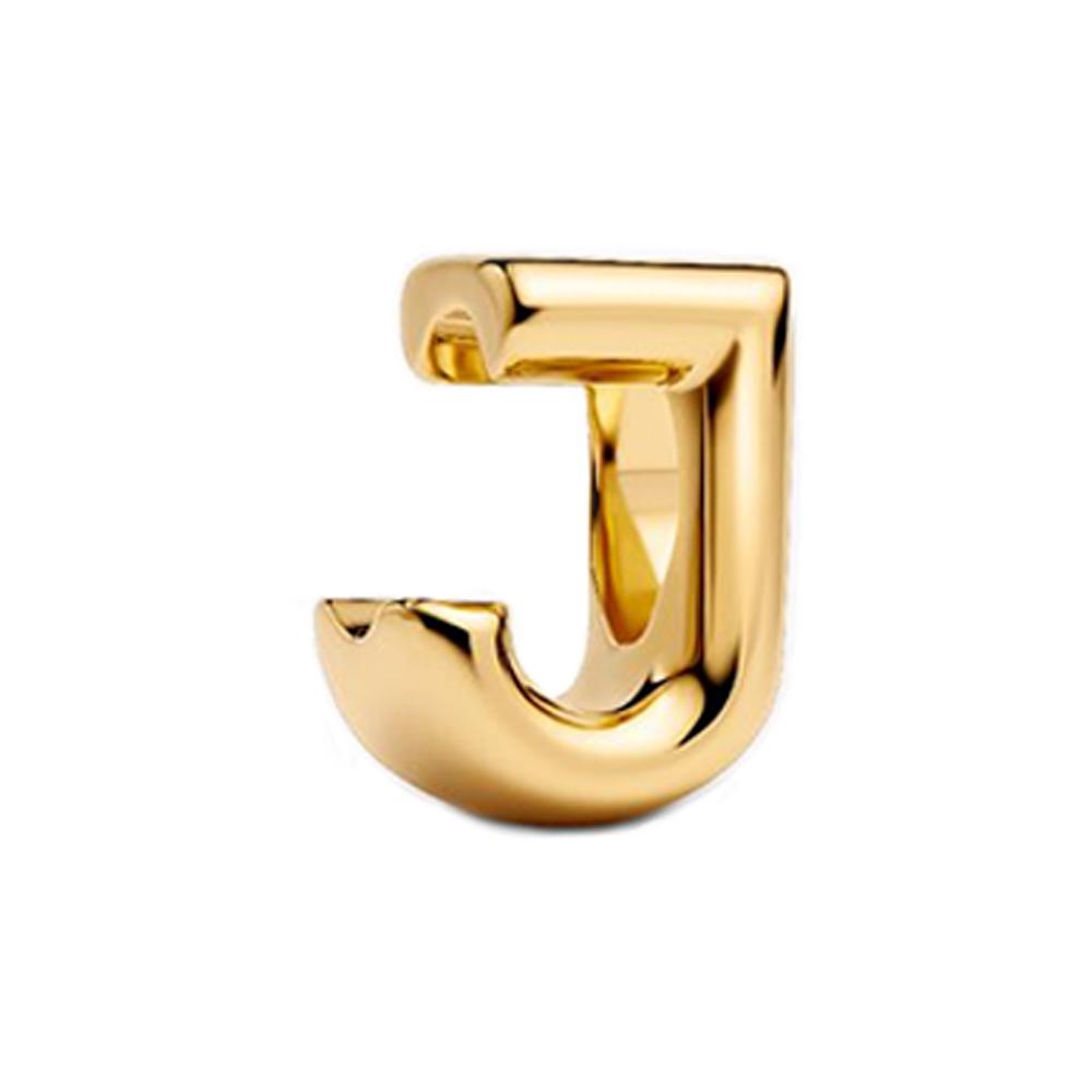 Golden Copper Metal 26 Letter Alphabet Charm Bead Component Compatible With Do It Yourself Bracelet High Quality Fine Jewelry Necklaces Neutral Style