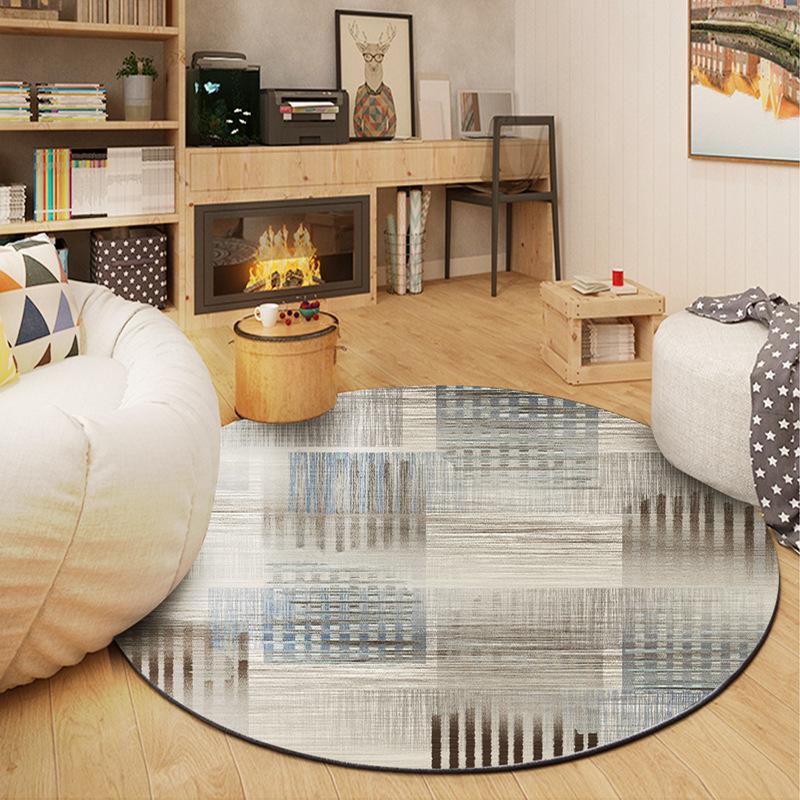 Wohnzimmer Runder Teppich Geometrisch Abstrakt Couchtisch Sofa Teppich Zuhause Schlafzimmer Bettvorleger