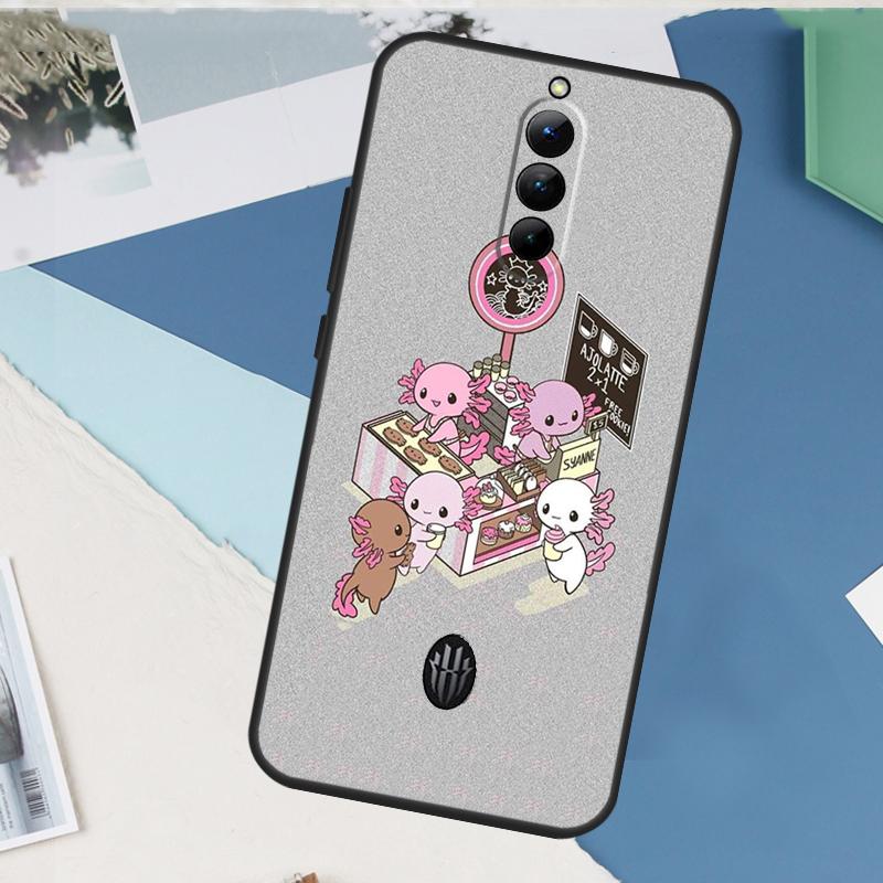 

Cute Animal Axolotl Case For ZTE Nubia Red Magic 10S 11 10 9 8 8S 9S Pro Plus 6 7 6S 7S Pro 5G 6R 10 Air Cover Red Magic 8 Pro Plus