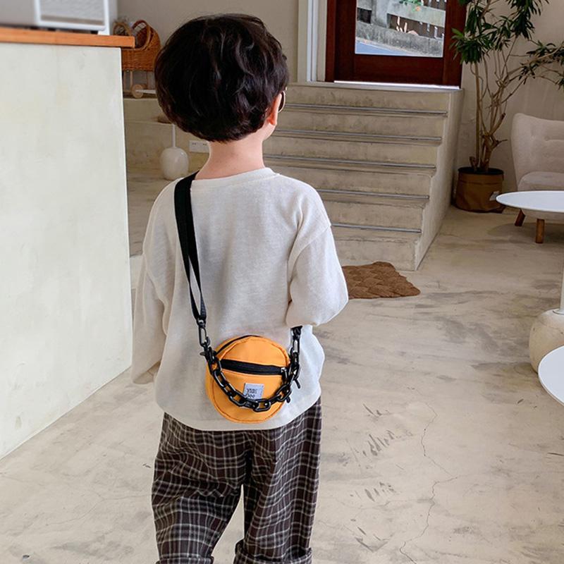 Kindertasche Jungen und Mädchen Kleine Runde Tasche Nylon Umhängetasche Geldbörse Kinder Taschen