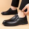 Men's business casual leather shoes driving shoes men's shoes Korean version trend loafers lazy shoes one pedal