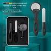 Stainless Steel Magnifying Glass Nail Clipper Set with Iron Box
