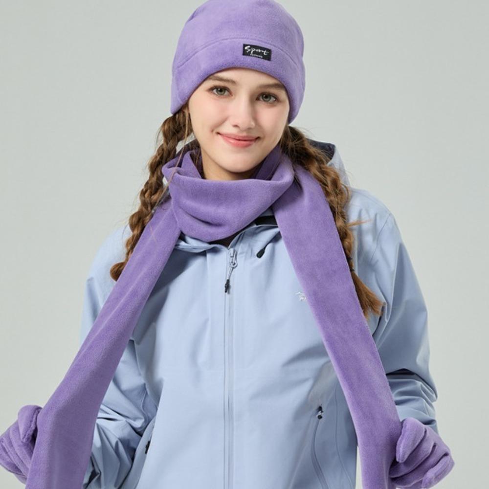 Thicken Women Warm Knitted Hat Neck Warmer Wool Crotch Beanie Fashion Winter Hat Mask Scarf  Autumn