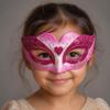Half Face Kids Party Mask Multiple Colors Children Costume Mask Festive Half Face Mask  Party