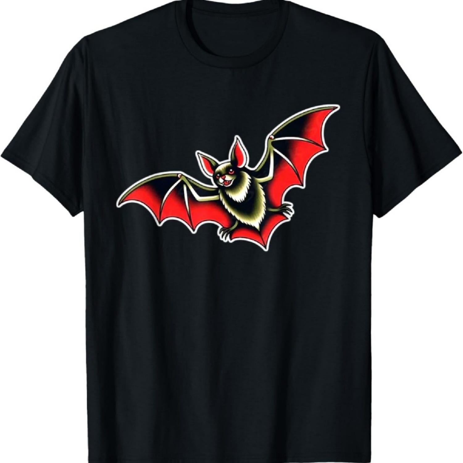 Футболка «Вампир Летучая мышь Дракула Готика Традиционная Блэкворк» S