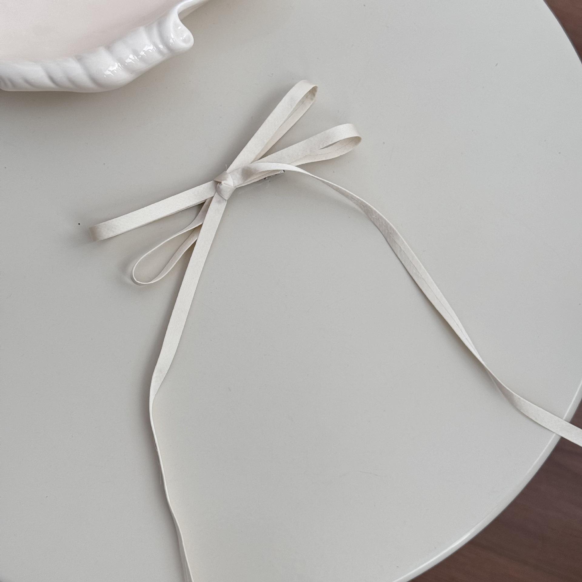 

Mori s new bow hairpin sweet girl braided hair ribbon headdress long streamer duckbill clip accessories.leading fashion cute NEW