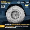 Spallach HMMWV GY Wheel Set Plastic Model Kit Parts SPU26435 1/35 (24-Bolt Type) (5-Piece Set) (Universal) (Military Vehicle)
