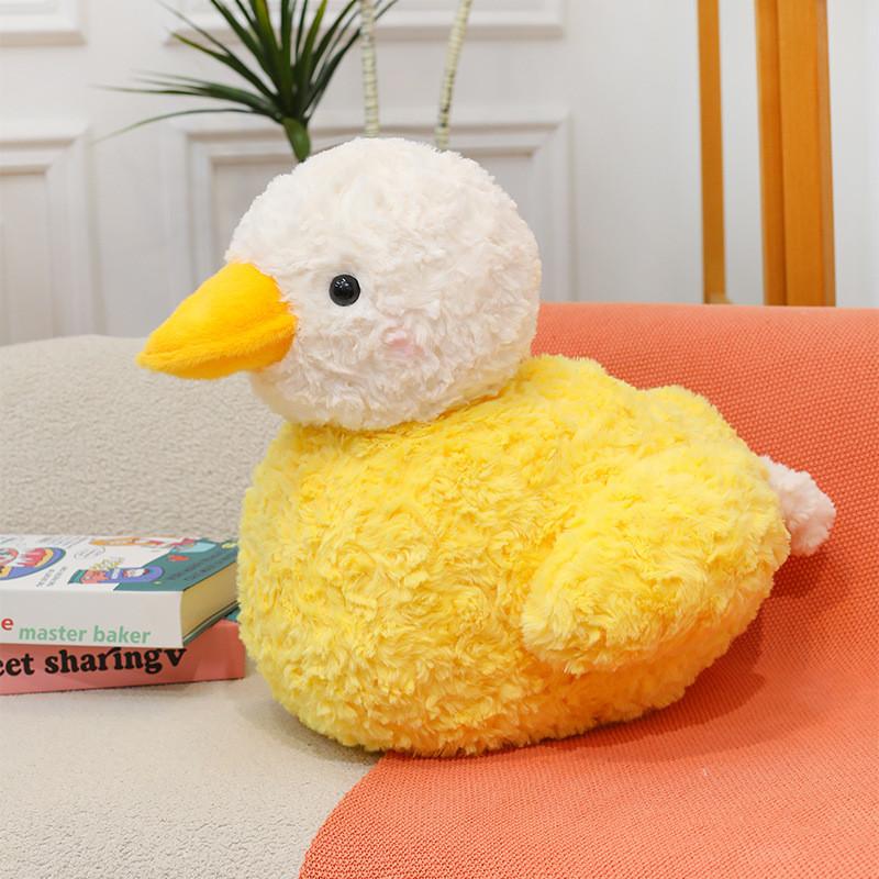 Yellow Plush Duck Toy With Short Plush Fabric Perfect For Kids And Collectors