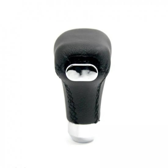 1 Pcs Auto Universal Black Leather Automatic Transmission Shift Knob