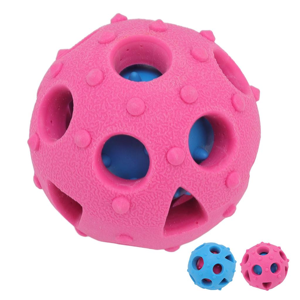 Puppy Food Dispensing Slow Feeder Interactive Dog Puzzle Chewing Ball Promote Digestion Toxic Gum Massage for Indoor