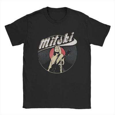 Herren T-Shirts Hellgrün Mitski Cool 100% Baumwolle T-Shirt Kurzarm T-Shirt Rundhals Tops Neuankömmling