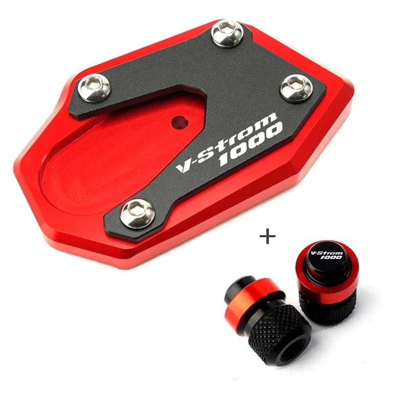 Pro SUZUKI V STROM 1000/XT VSTROM 1000 DL1000 2014 Motocyklový stojánek Noha Boční stojan Prodloužení Podložka Opěrná deska Víčko ventilku