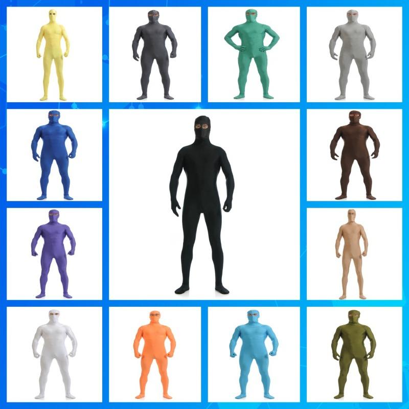 All-inclusive Exposed Tights Solid Color Cross-dressing Gymnastics Clothes Stage Performance Clothes Elastane Cos Clothes Onesie