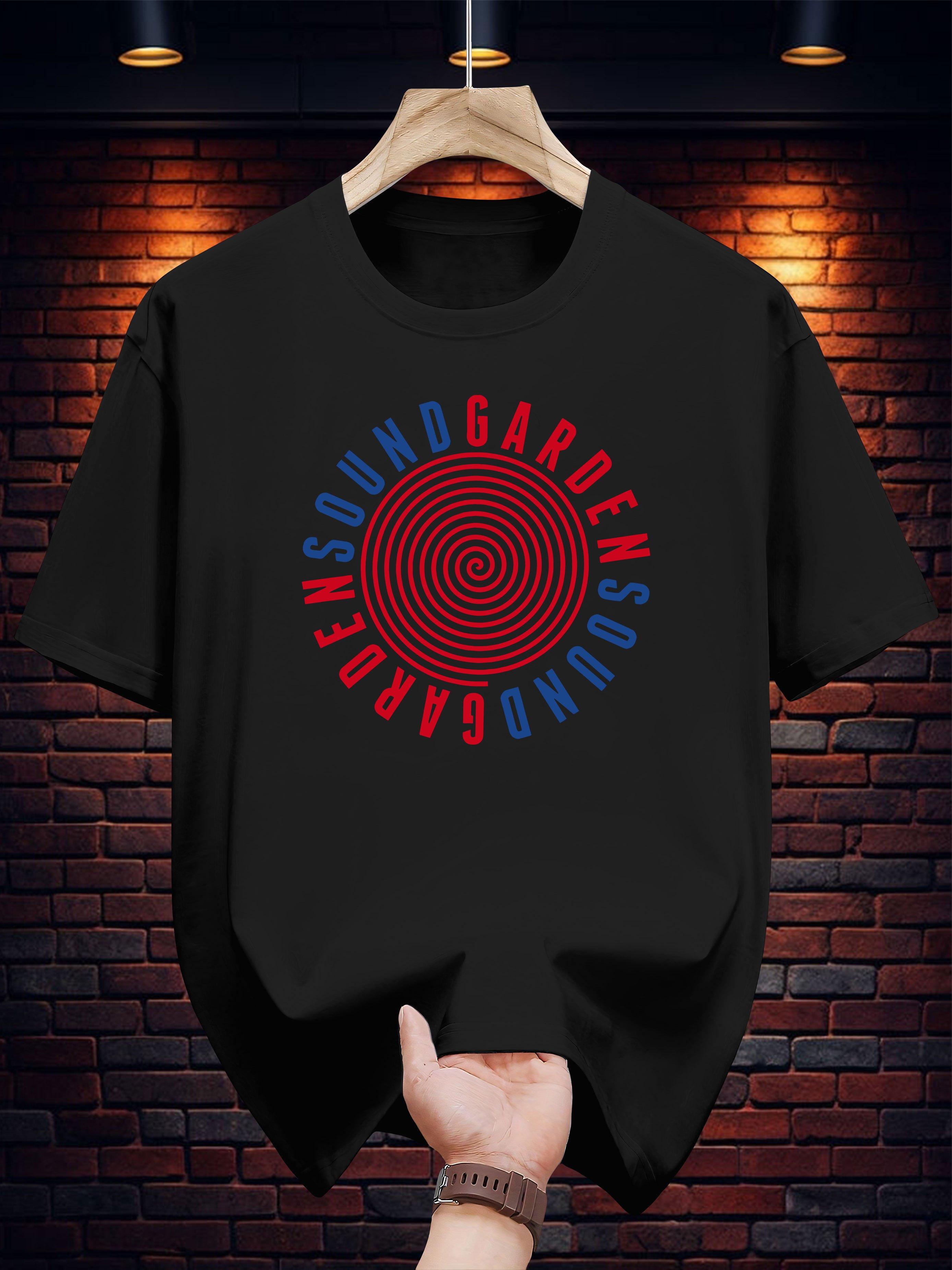 

T-shirt - Sound Gardens Red & Blue Spiral Print XXXXL