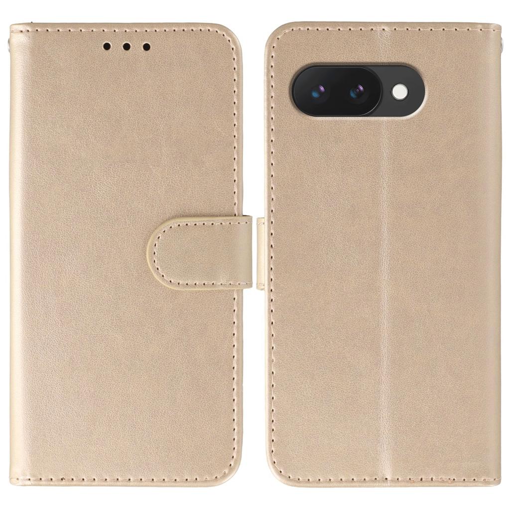 For Google Pixel 9a Case PU Leather Flip Wallet Phone Cover with Strap
