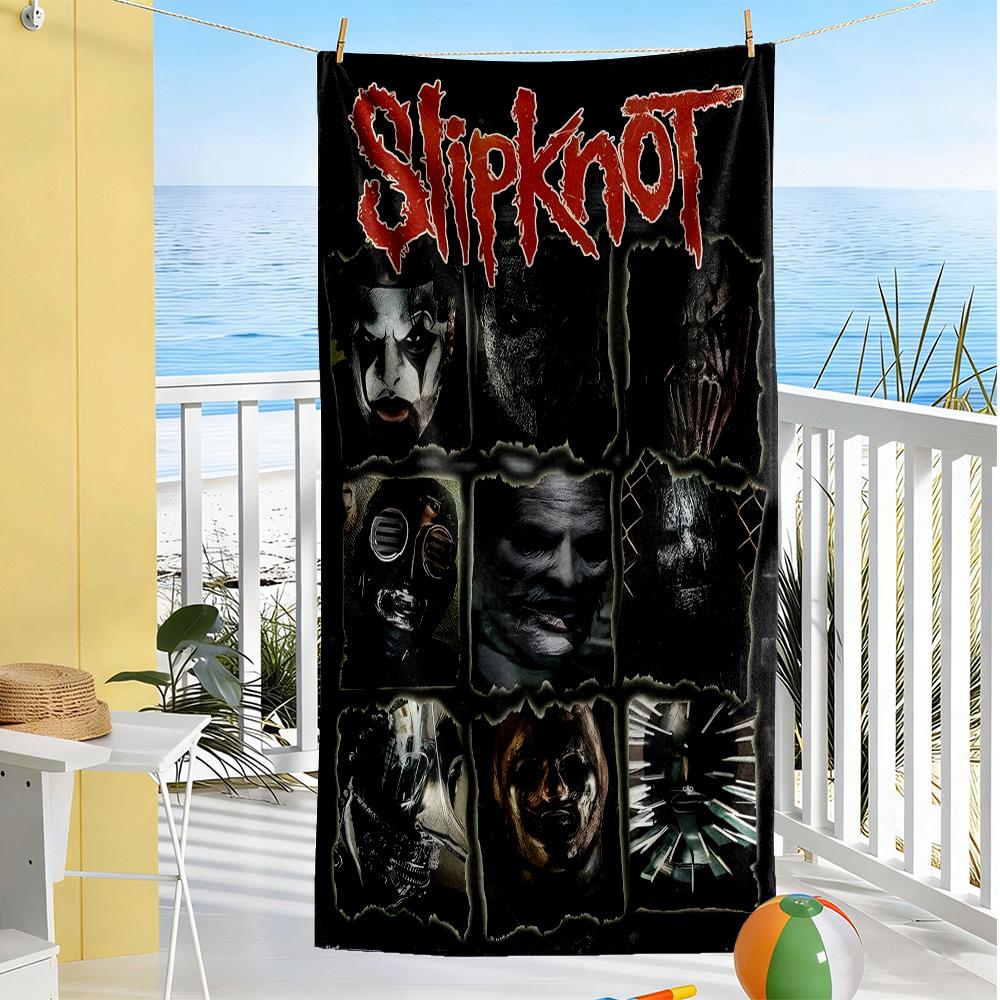 Slipknot gemütliches Strandtuch Langlebig perfekt für Reisen Strand Schwimmen Lebendiges Muster Geburtstags-/Weihnachtsgeschenk