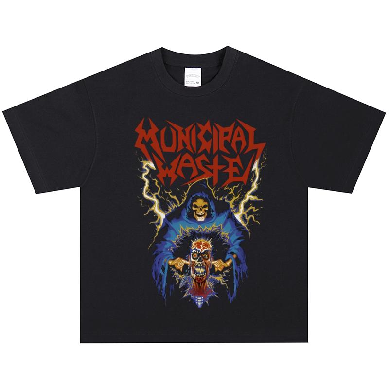 Municipal Waste T-Shirt, Soft Fabric Casual Daily Wear M