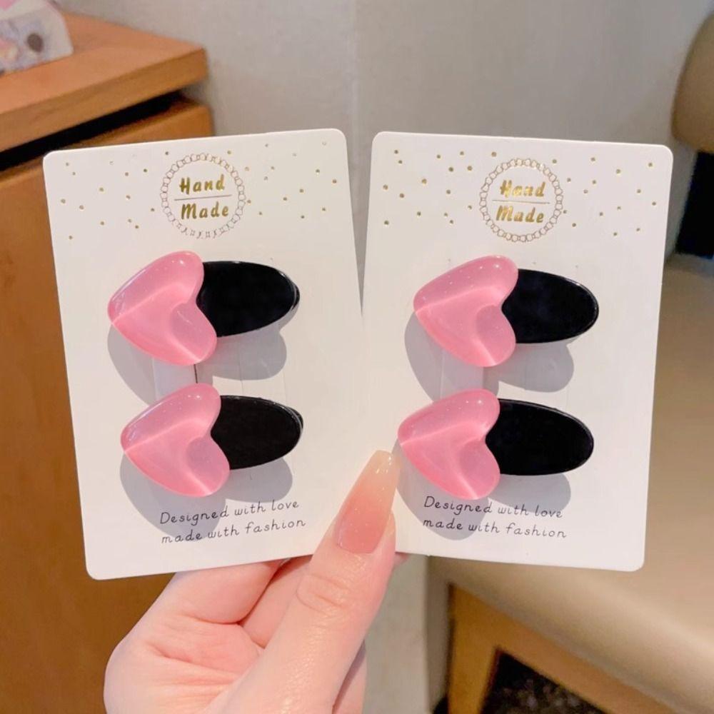 Dopamine Hairpin Heart-shaped Broken Clip Cute Hair Clips