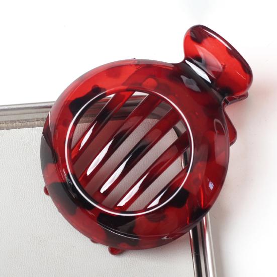 Women Hair Clip Round Anti-slip Teeth Hair Claw Hollow Design Back Head Hair Clamp Hair Styling Tool Hair Accessories