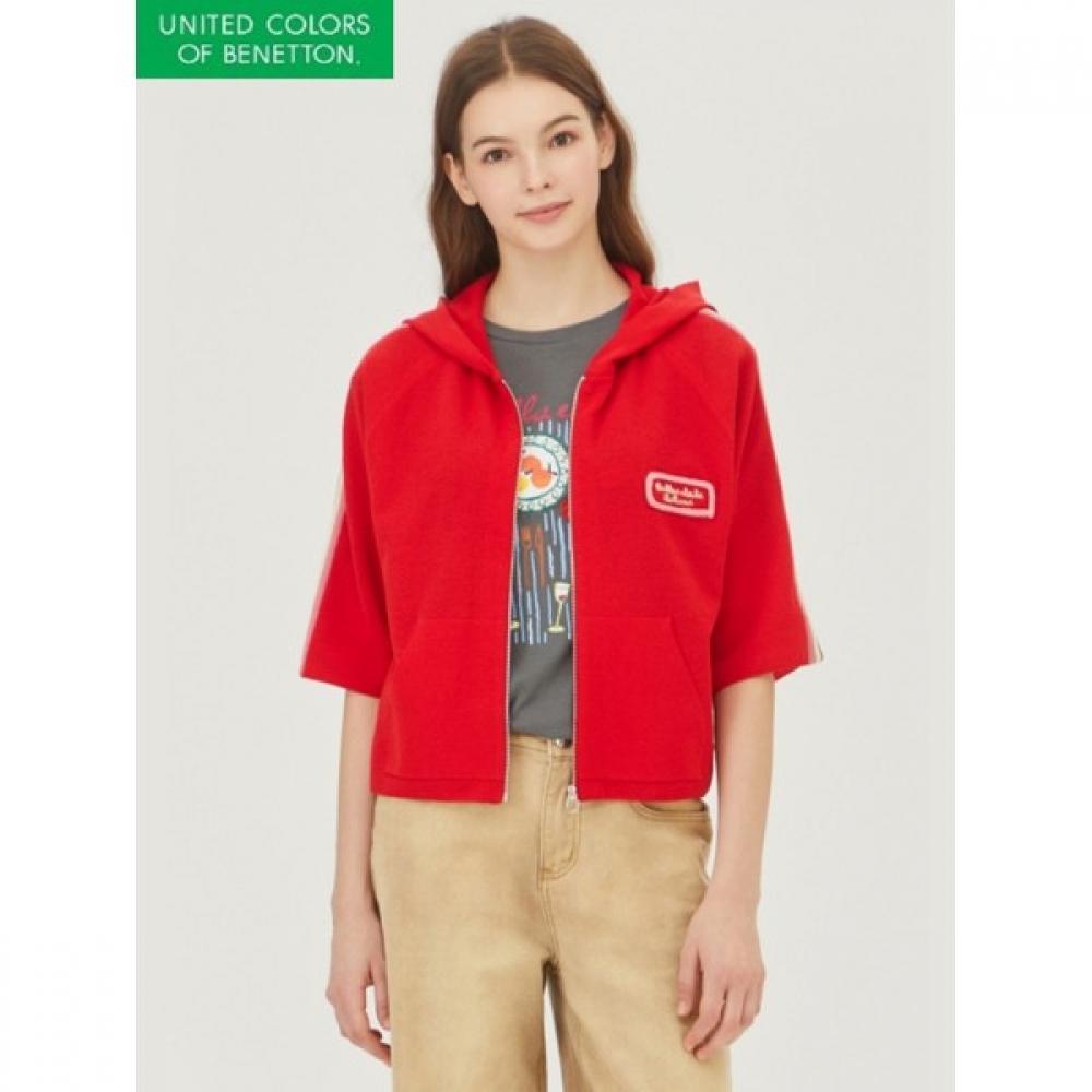 

Кардиган Benetton Striped Color с капюшоном Bakca1441 RD/OS