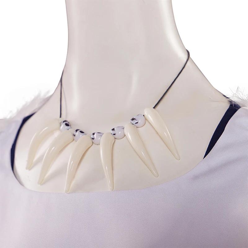 Fantasia Princess San Cosplay Costume Anime Mononoke Shirt Skirt Necklace Women Clothes Outfits Halloween Carnival Party Suit