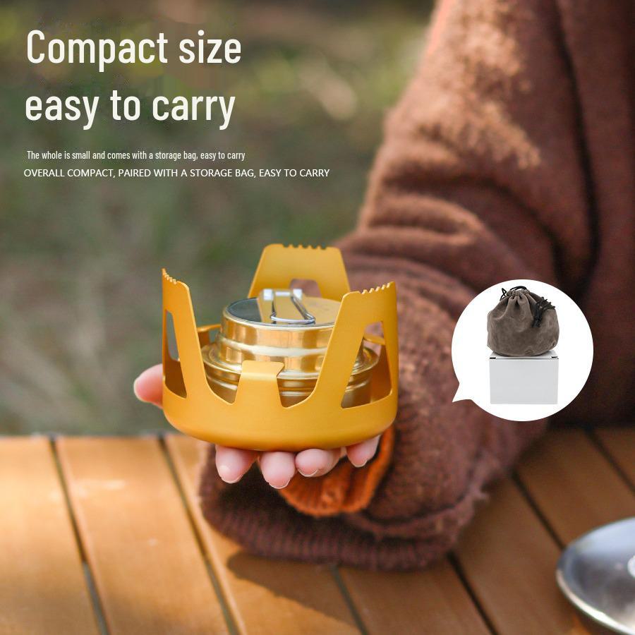 Windproof Portable Camping Alcohol Stove Set