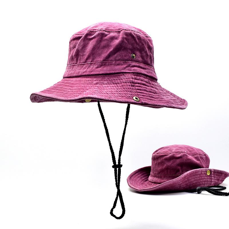 Nové prané bavlněné klobouky typu bucket klobouk Jaro Léto Muži Ženy Panama klobouk Rybářská lovecká čepice Sluneční klobouky Venkovní sluneční klobouk
