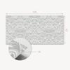 Panel Pcv Z Motywem Łatwa Dekoracja Do Jadalni 120X60 Cm Elegancki Wzór Reliefowy