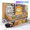 Mouse Pads Anime Extended Gamer Mechanical Keyboard P-pokemon Desk Offices Accessories Psyduck Carpet Gaming Notbook PC Deskrugs