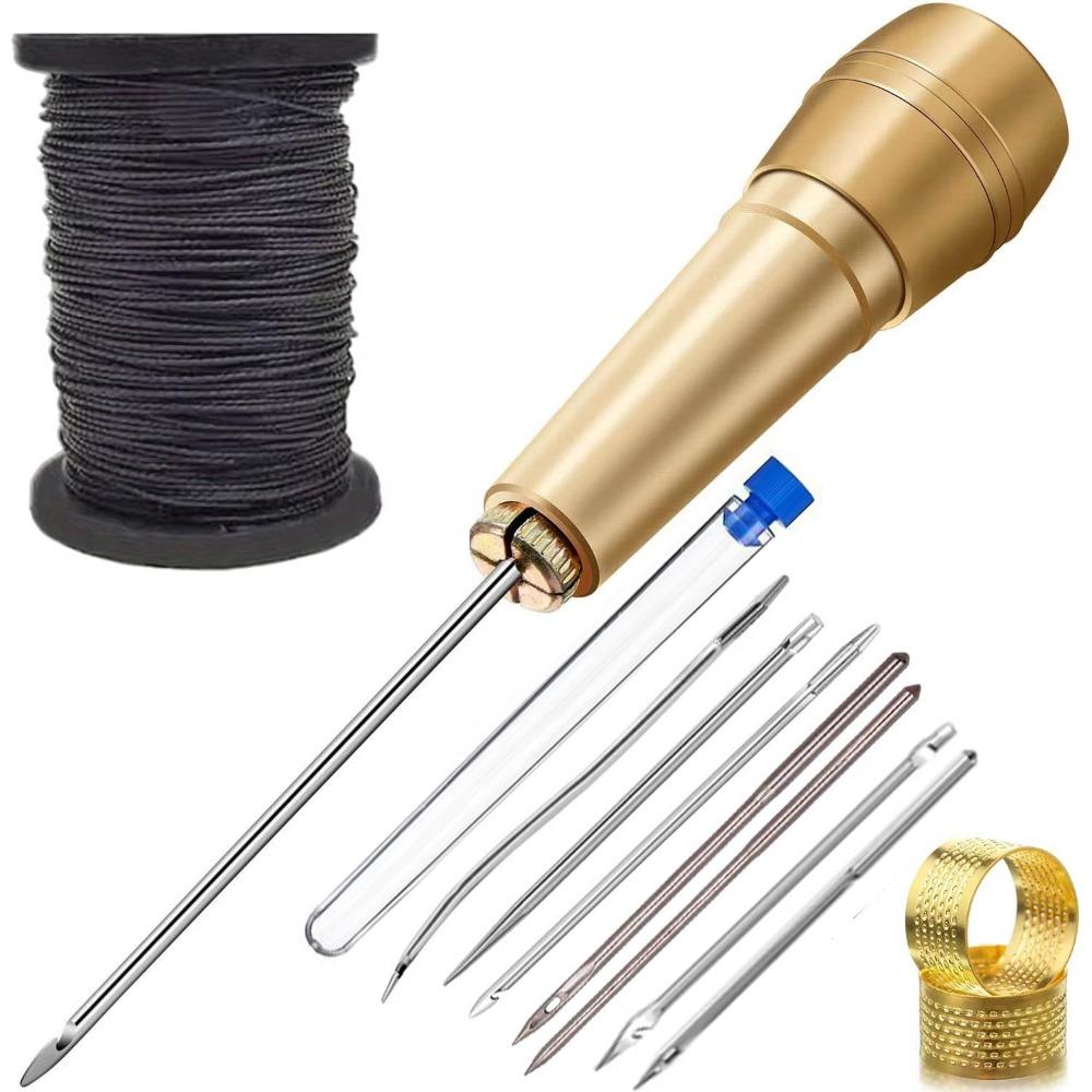 Professional Leather Sewing Awl Set Handmade Leather Sewing Tools for Shoes and Leather Repairs