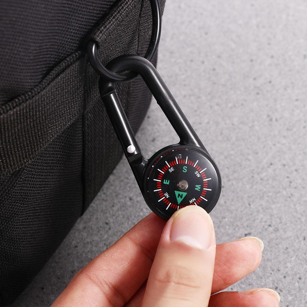 Snap Hook Plastic Survival Kit Quick-Hook Compass Camping Compass Hiking Compass Mini Compass