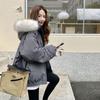 Winter Hooded Cotton Coat Women Thickened Parka Jacket Versatile Workwear Fashion Outwear