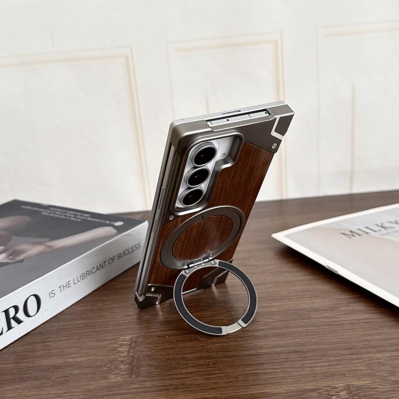 Phone Case Galaxy Z Fold8 Ultra Fold7 Metal Magnetic Stand Anti-Scratch Shockproof Heat Dissipation