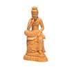 Hanro Art Carving, Maitreya Bodhisattva Statue In a Pensive Position, Wood Carving, Buddhist Altar Ornament, Hinoki Wood, Natural Wood Color (12cm H X