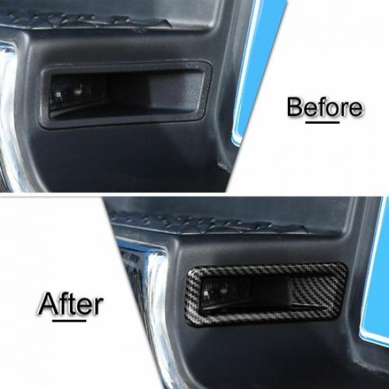 Hinterer Kennzeichenleuchten-Abdeckungs-Zierrahmen Kohlefaser für Dodge Ram 1500 2018+