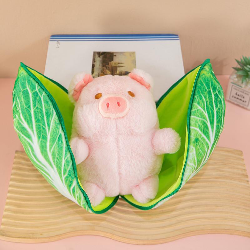 Adorable Transformation Stitch Plush Toy Featuring Cute Pig Design Perfect For Gifts зелёный