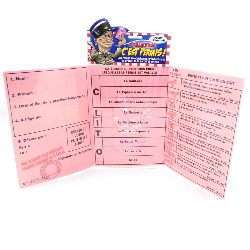 Les Trésors De Lily [H6979] - Carte spéciale 'Permis de jouir' - 20. 5x14. 5 cm