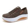 Fashion Casual Shoes for Women New Womens Sports Shoes Comfortable Leather Women's Thick-soled Running Shoes