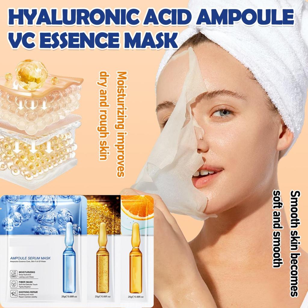 Skin Care Face Sheet Mask, Pack Of 10  25ml