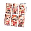 6pcs Cartoon New Year Red Envelopes Traditional Gifts Packing Bags  Celebration Party