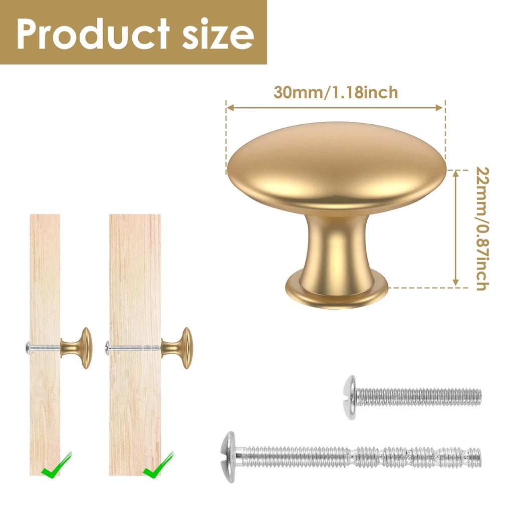 50PCS/25PCS Kitchen Cabinet Knobs Zinc Alloy Knobs Drawer Pulls Door Dresser Drawer Handles Furniture Knobs for Dresser Drawers