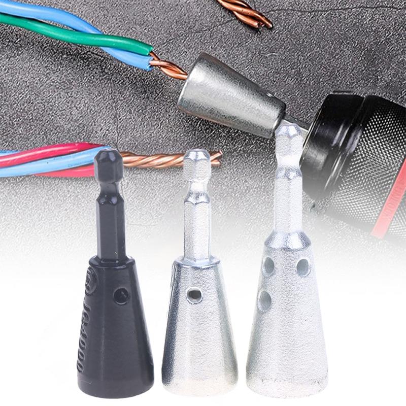 Wire Twisting Tool Electrician Universal Peeling-free Wire Arranging Tool For Power Drill Drivers Twisted Connector Cable Device