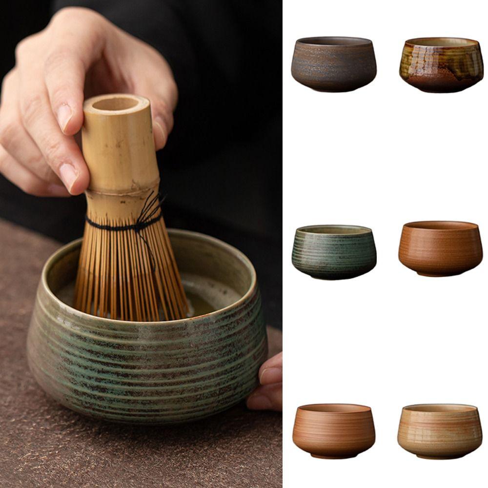 Large Capacity Matcha Bowl Smooth Tea Ceremony Tool Tea Brush Stand for Tea Set Accessories