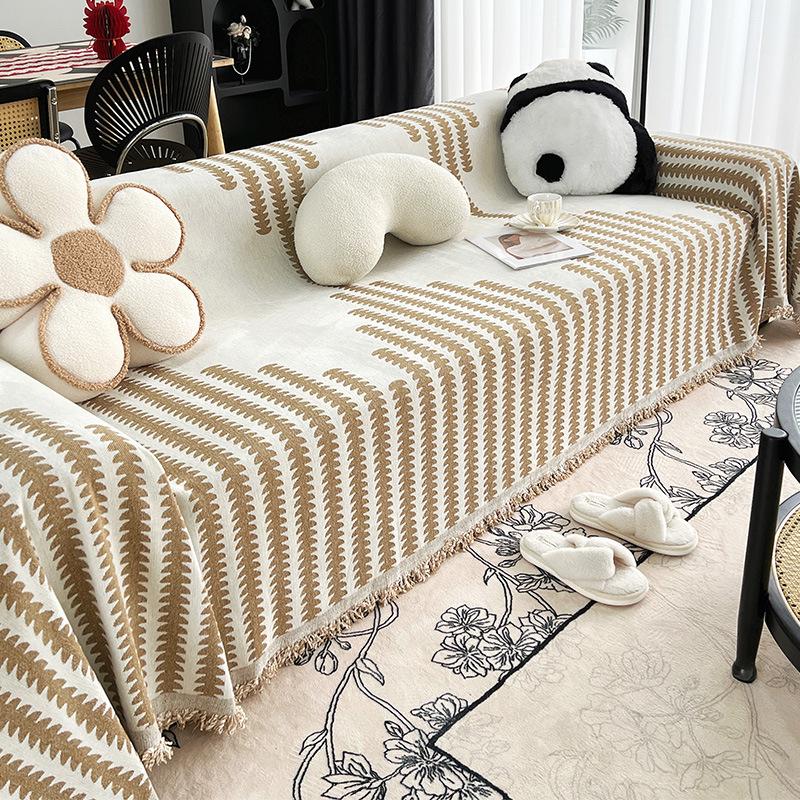 Wenxu Sofa Towel Full Cover Cloth High-Grade Light Luxury Cover Blanket Leather Cushion Anti-Cat's Paw
