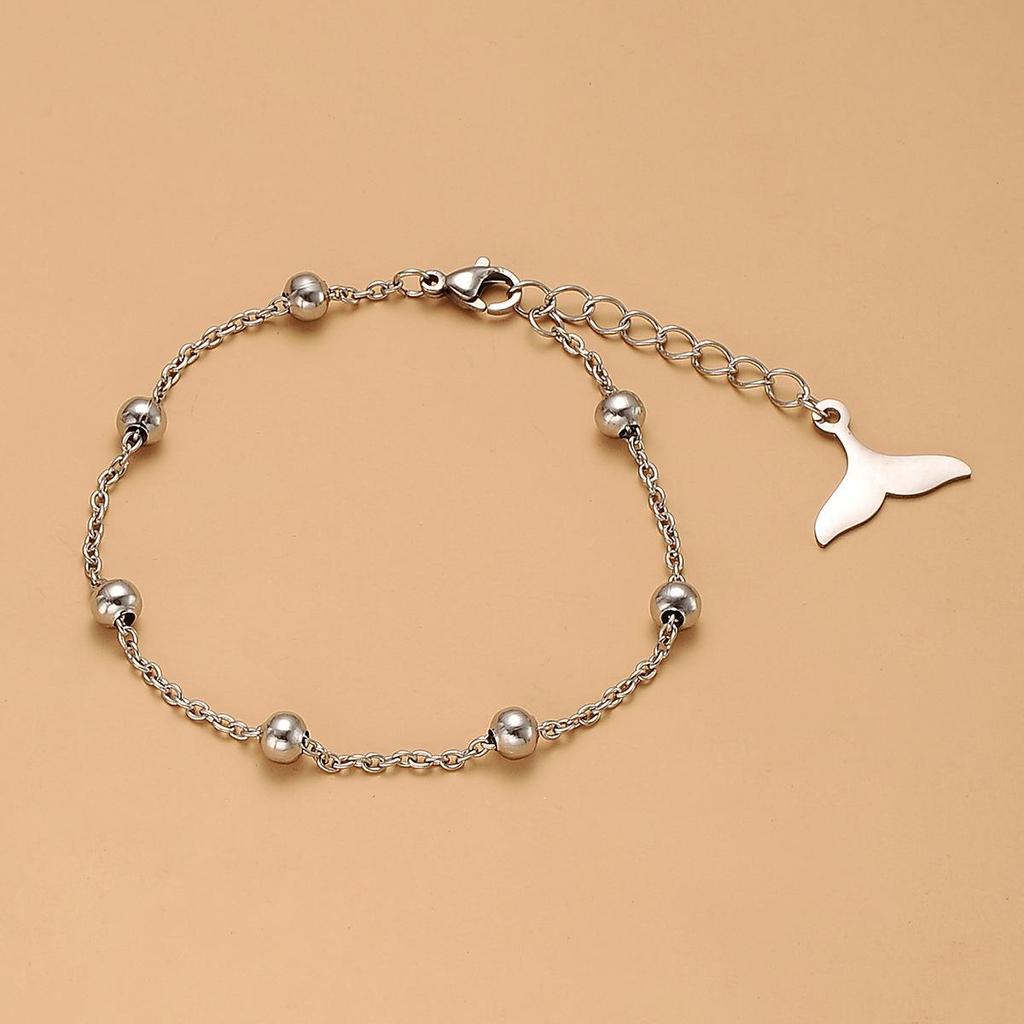 Simple Dolphin Tail Chain Bracelet - Popular Jewelry